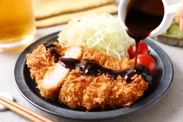 とんかつとソース